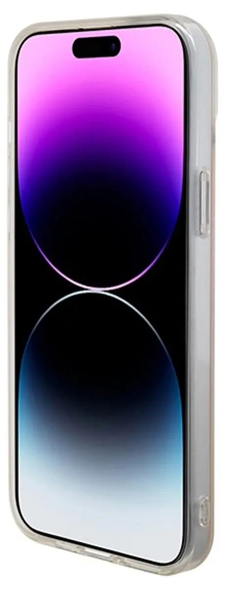 GUESS Iridescent Back Case MagSafe - Roze - iPhone 15 Plus