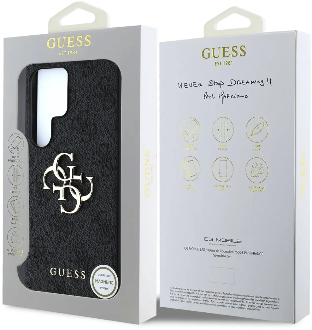 GUESS Metal Logo Hoesje 13268 - Samsung Galaxy S25 Ultra - Grijs