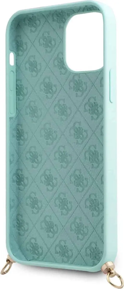 Guess Silicone Back Case iPhone 12/12 Pro 6698 - Lichtblauw
