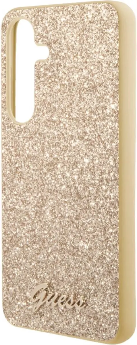GUESS Glitter Back Case Samsung Galaxy S24 Plus - Goud - MPN 3666339241377