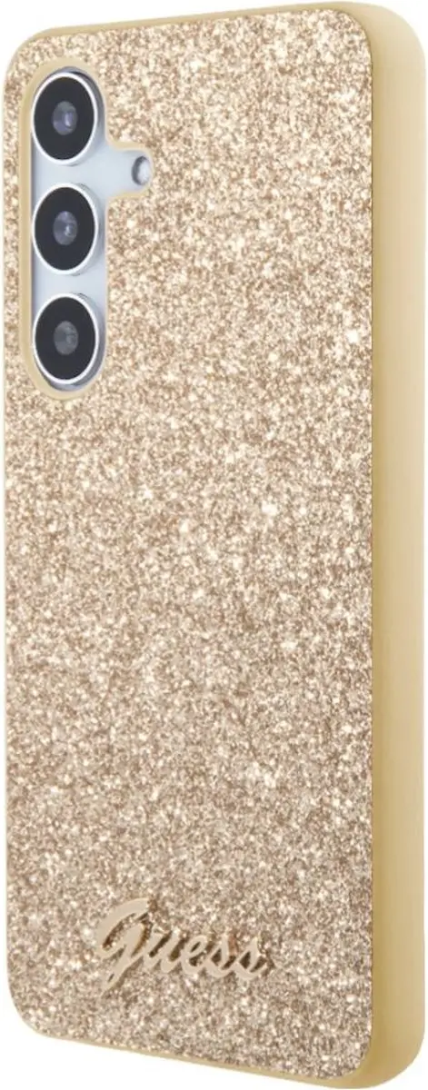 GUESS Glitter Back Case Samsung Galaxy S24 Plus - Goud - MPN 3666339241377 - afbeelding 6 van 6