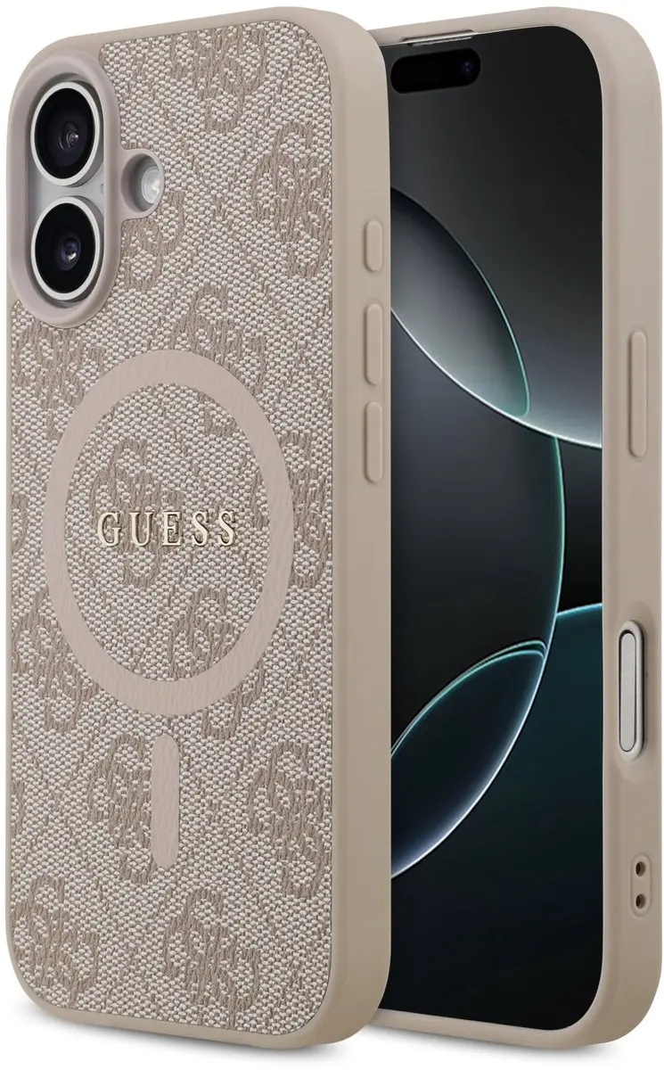 Guess PU Leather iPhone 17 MagSafe Hoesje