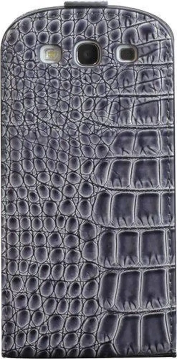 GUESS Collection Crocodile Flipcase - Samsung Galaxy S3 - Grijs