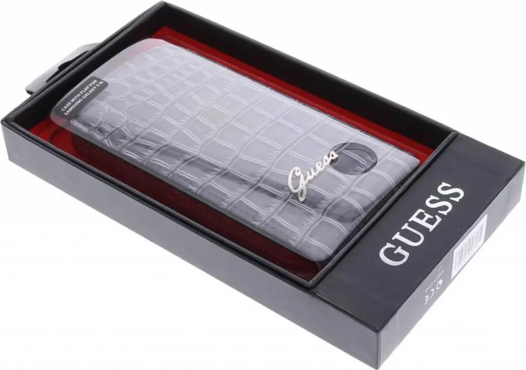 GUESS Collection Crocodile Flipcase - Samsung Galaxy S3 - Grijs