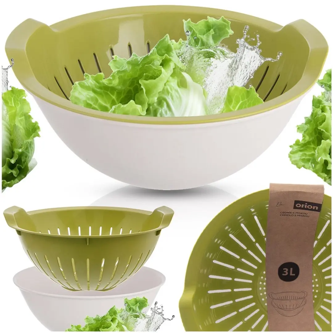 Orion Ela Serie Keukenzeef 3L - 2 Stuks - Groen/Wit