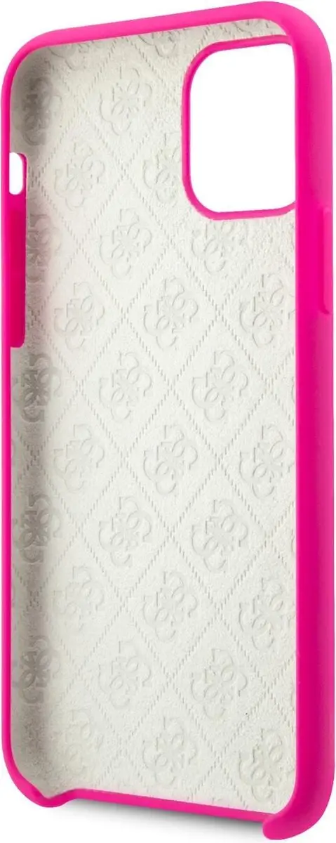 Guess Print Hoesje iPhone 11 Pro Max - Fuchsia - S212-1
