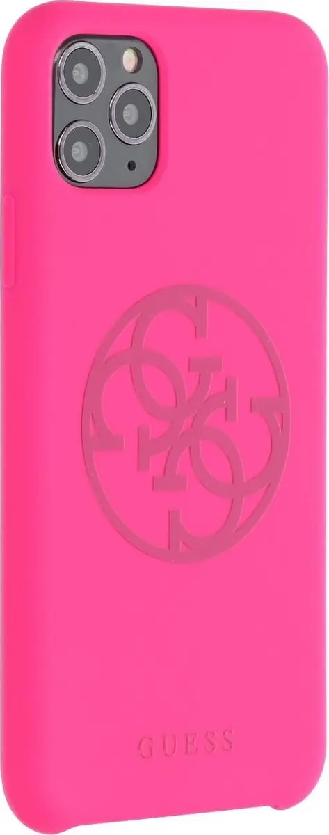 Guess Print Hoesje iPhone 11 Pro Max - Fuchsia - S212-1
