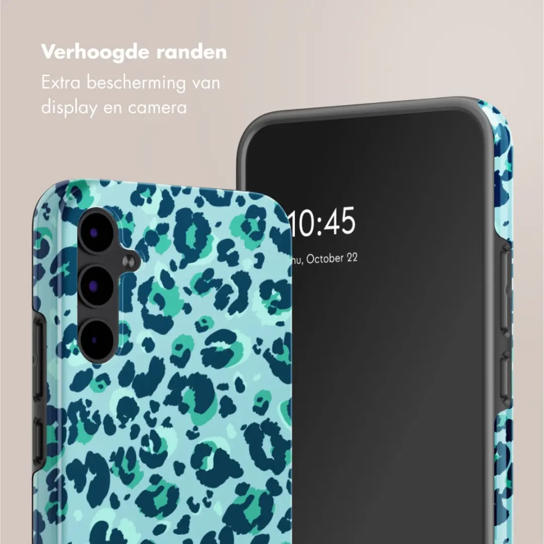 Selencia Hoesje Samsung Galaxy A34 5G - Wild Spots Light Blue