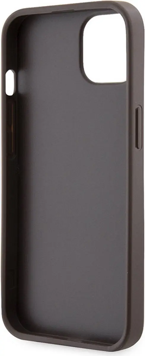 GUESS 4G Triangle Crossbody Hoesje - iPhone 14 - Bruin