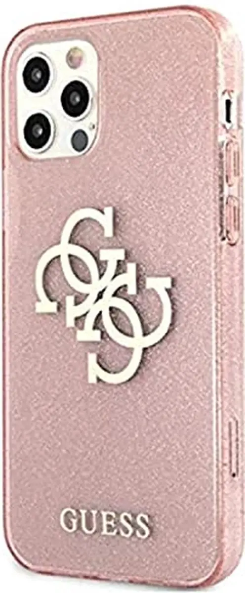 GUESS Rosé Glitter Hard Case iPhone 12 Pro Max