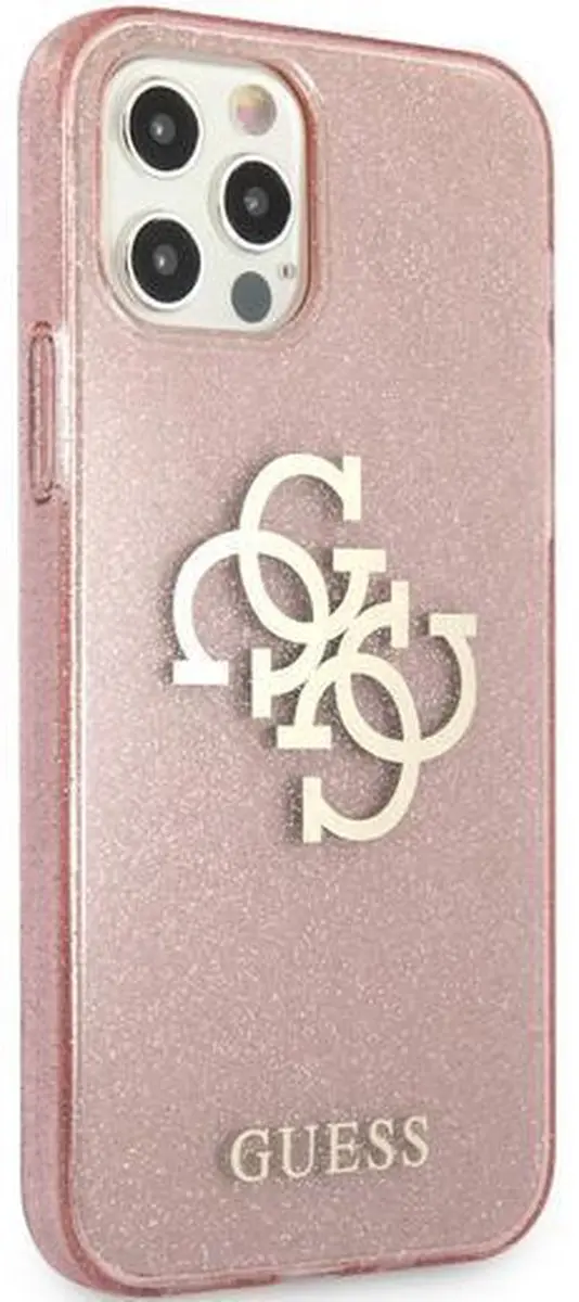 GUESS Rosé Glitter Hard Case iPhone 12 Pro Max