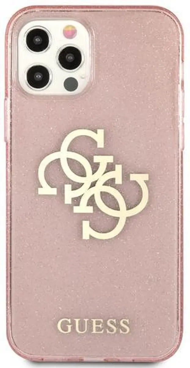 GUESS Rosé Glitter Hard Case iPhone 12 Pro Max