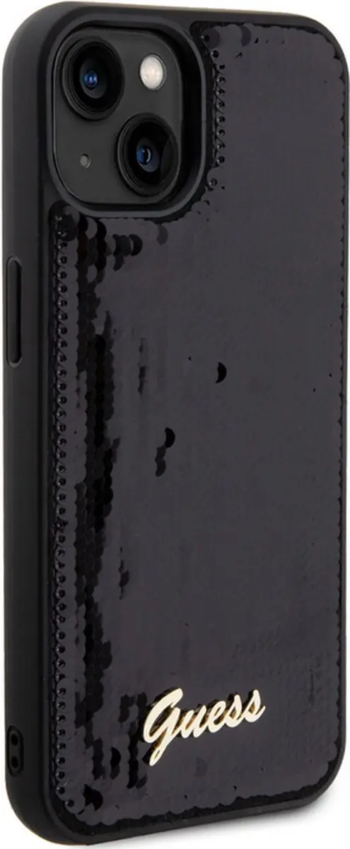 Guess Sequins Back Case - iPhone 13 - Zwart