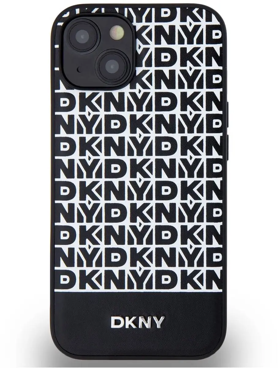 DKNY Repeat Bottom Stripe Back Case - iPhone 13 MagSafe - Zwart - afbeelding 6 van 6