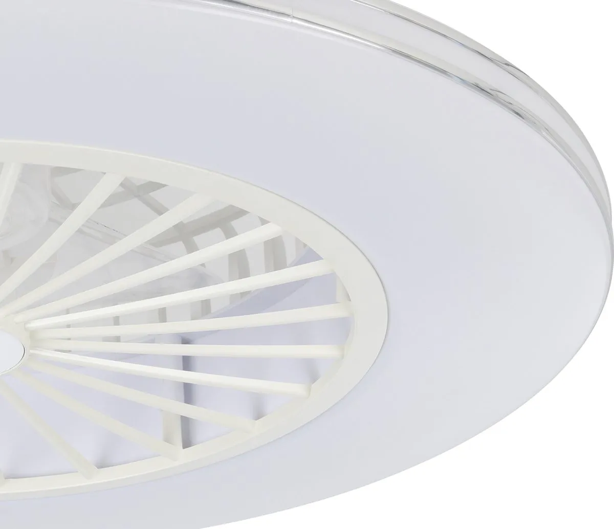 Eglo Lovisca Plafondventilator Ø55cm - 3 standen - Wit/Zilver