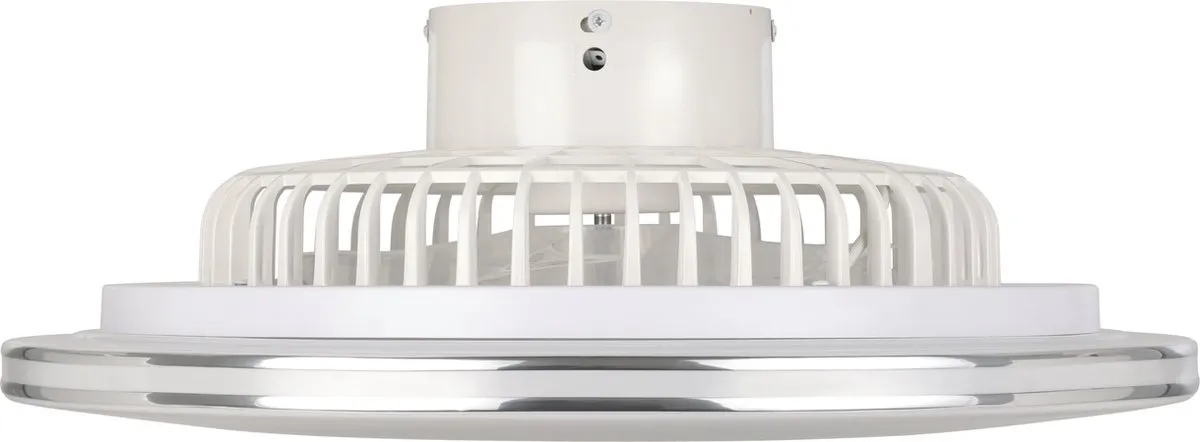 Eglo Lovisca Plafondventilator Ø55cm - 3 standen - Wit/Zilver