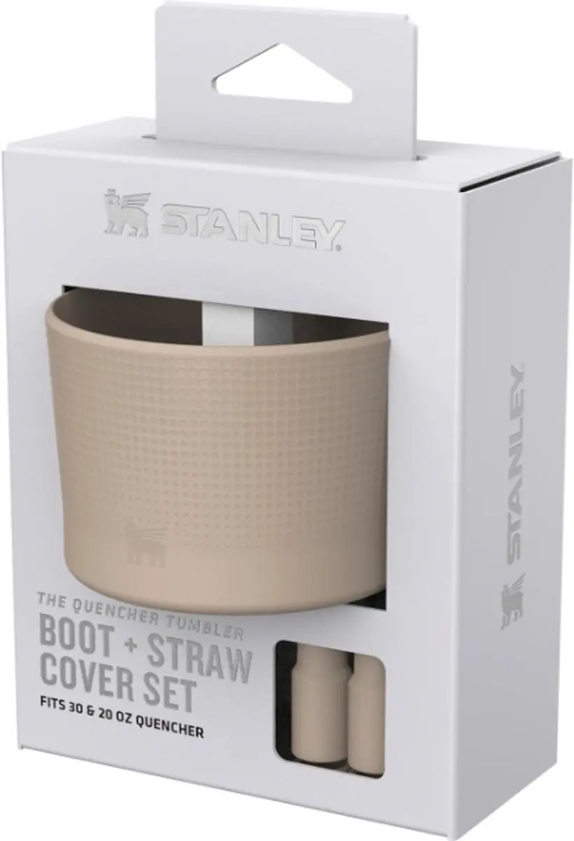 Stanley Quencher Boot + 2 Straw Cover Caps Sand