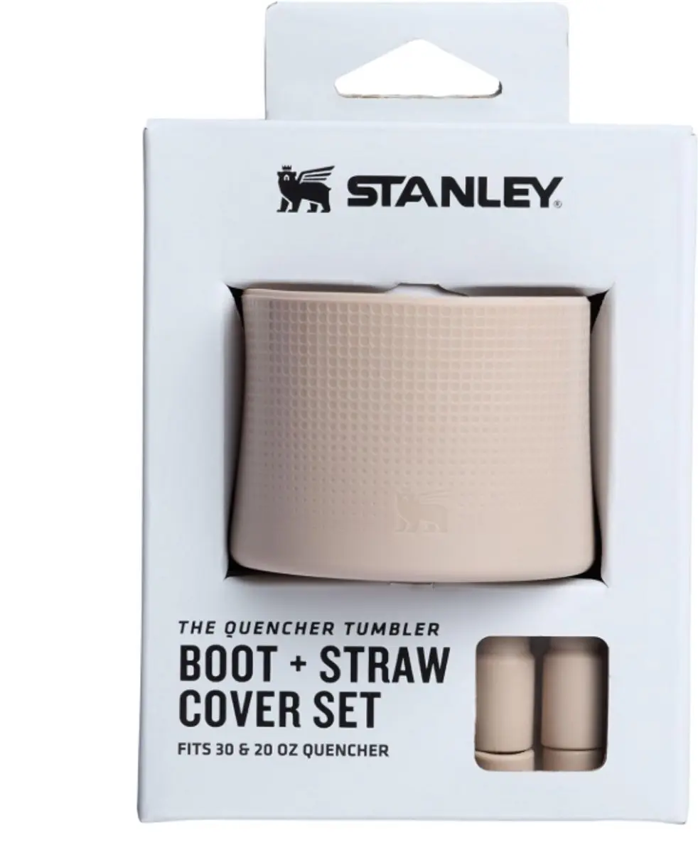 Stanley Quencher Boot + 2 Straw Cover Caps Sand