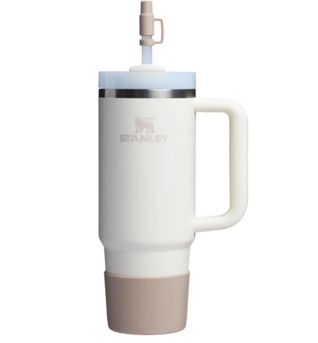 Stanley Quencher Boot + 2 Straw Cover Caps Sand