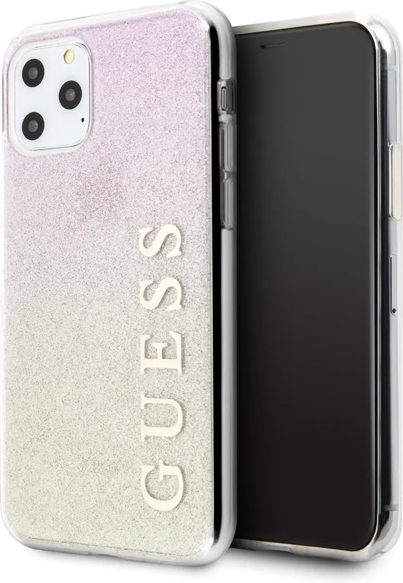 Guess GUHCN65PCUGLGPI Hoesje iPhone 11 Pro Max - Roze Gradient - afbeelding 6 van 6