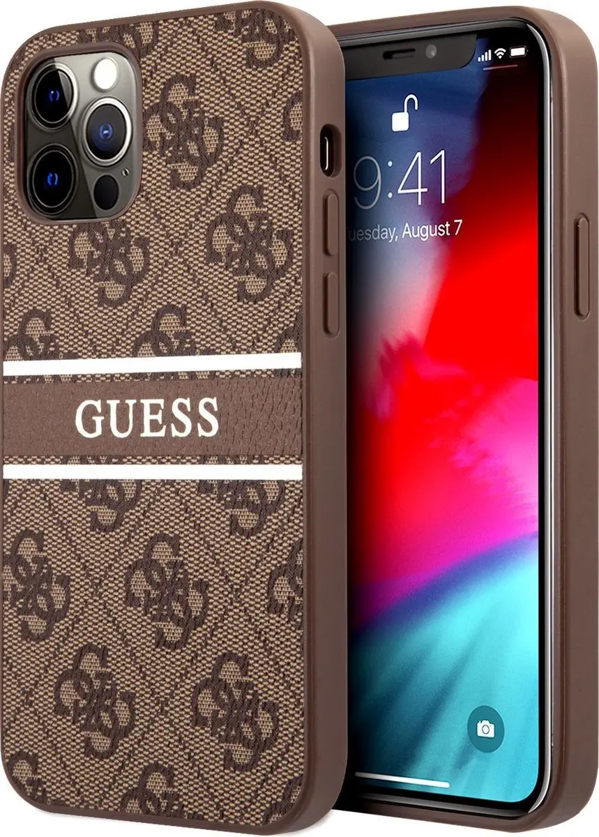GUESS Logo Stripe Backcase iPhone 12 Pro Max