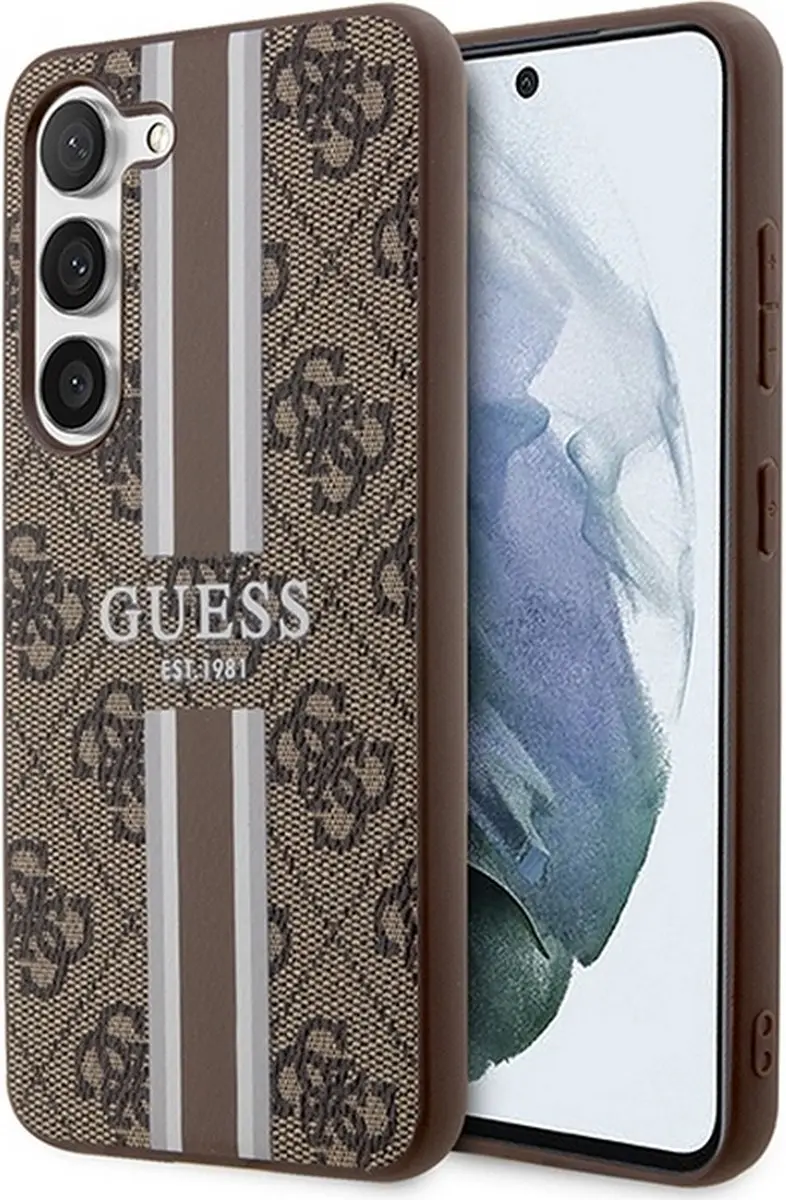 Guess 4G Hoesje Samsung Galaxy S23 Plus - Bruin