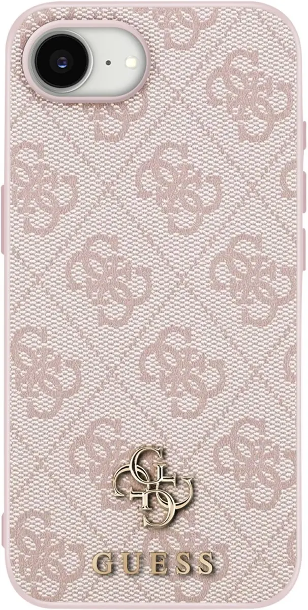 GUESS Hardcase Back Case iPhone 16e - Roze - MagSafe GUHMPSE4P4SM4MP