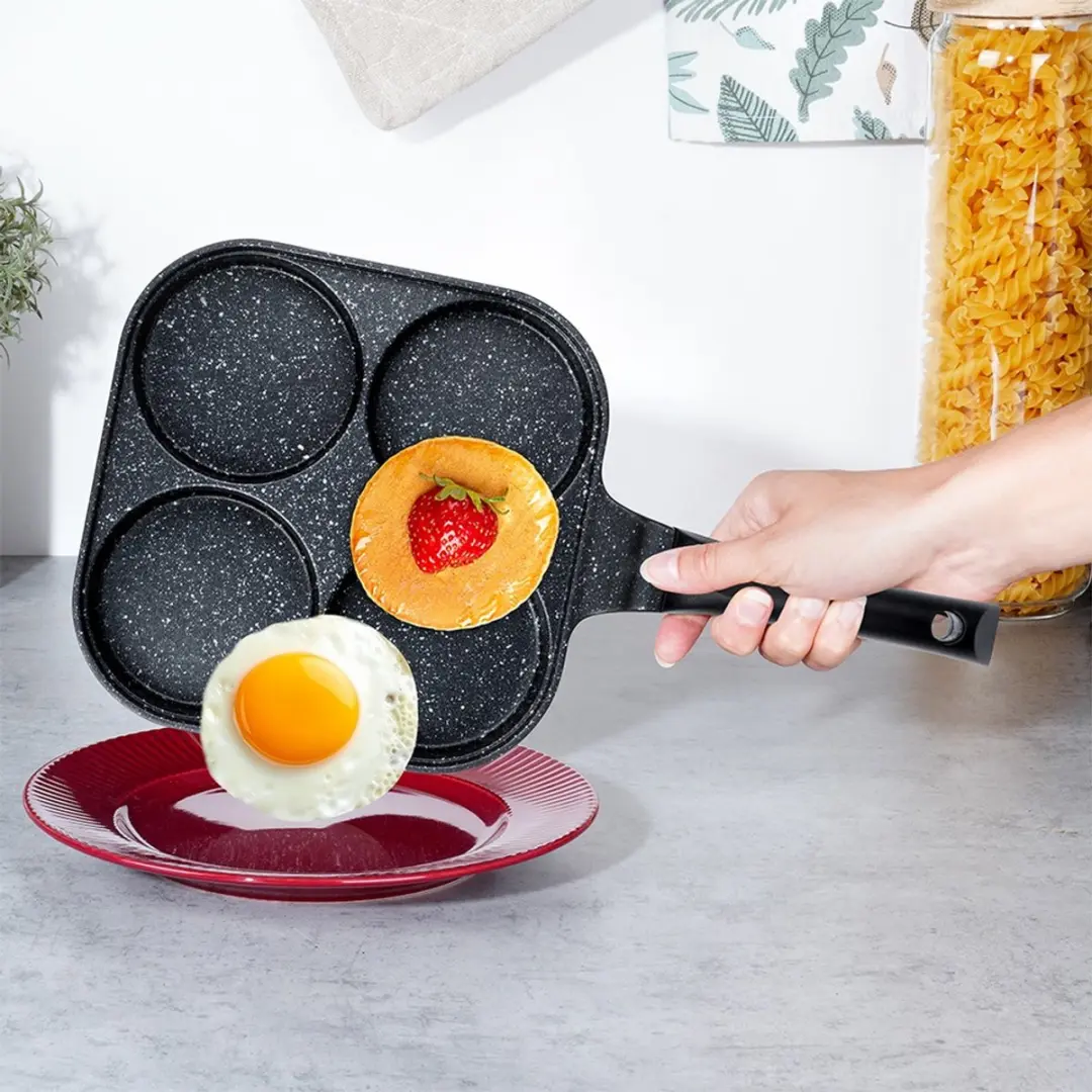 Orion Grande Serie Granieten Eipannenkoekpan 22x22cm - Zwart