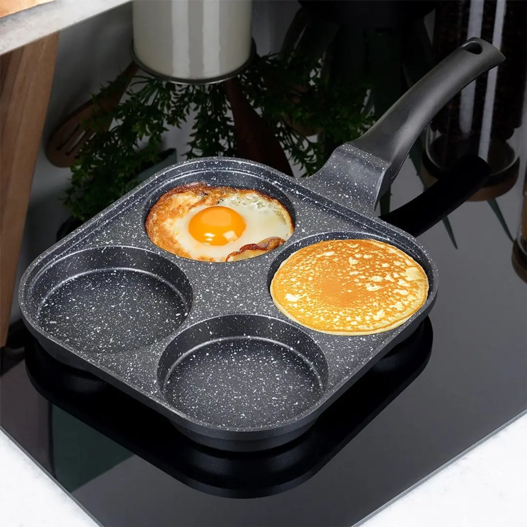 Orion Grande Serie Granieten Eipannenkoekpan 22x22cm - Zwart