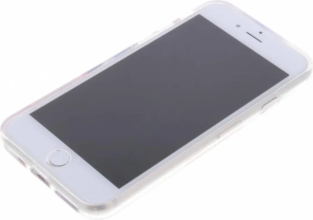 Guess Rode Rozen Transparant Hardcase iPhone 8/7