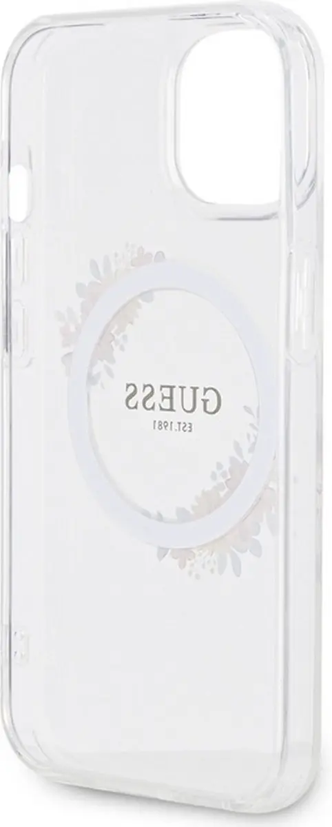 GUESS Glossy Ring Back Case - iPhone 14 - Transparant