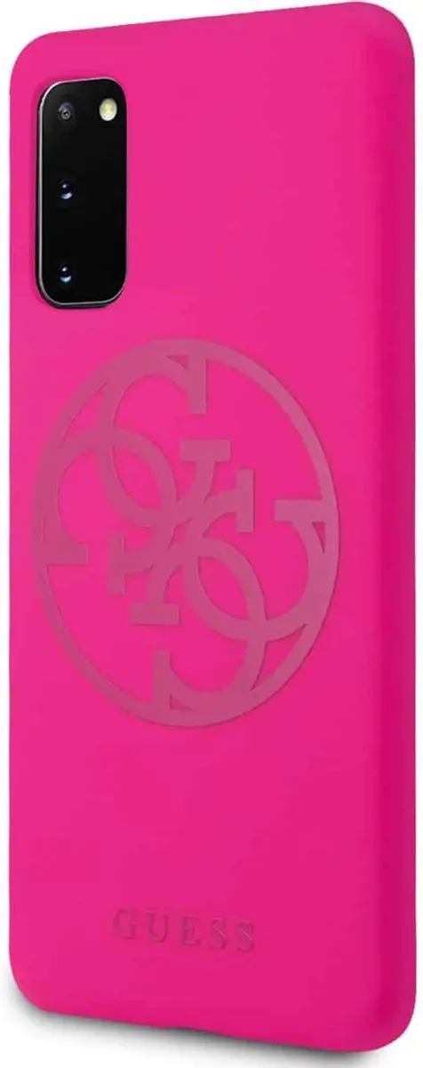 GUESS Silicone 4G Hoesje S20 - Fuchsia - MPN 6722 - afbeelding 2 van 6
