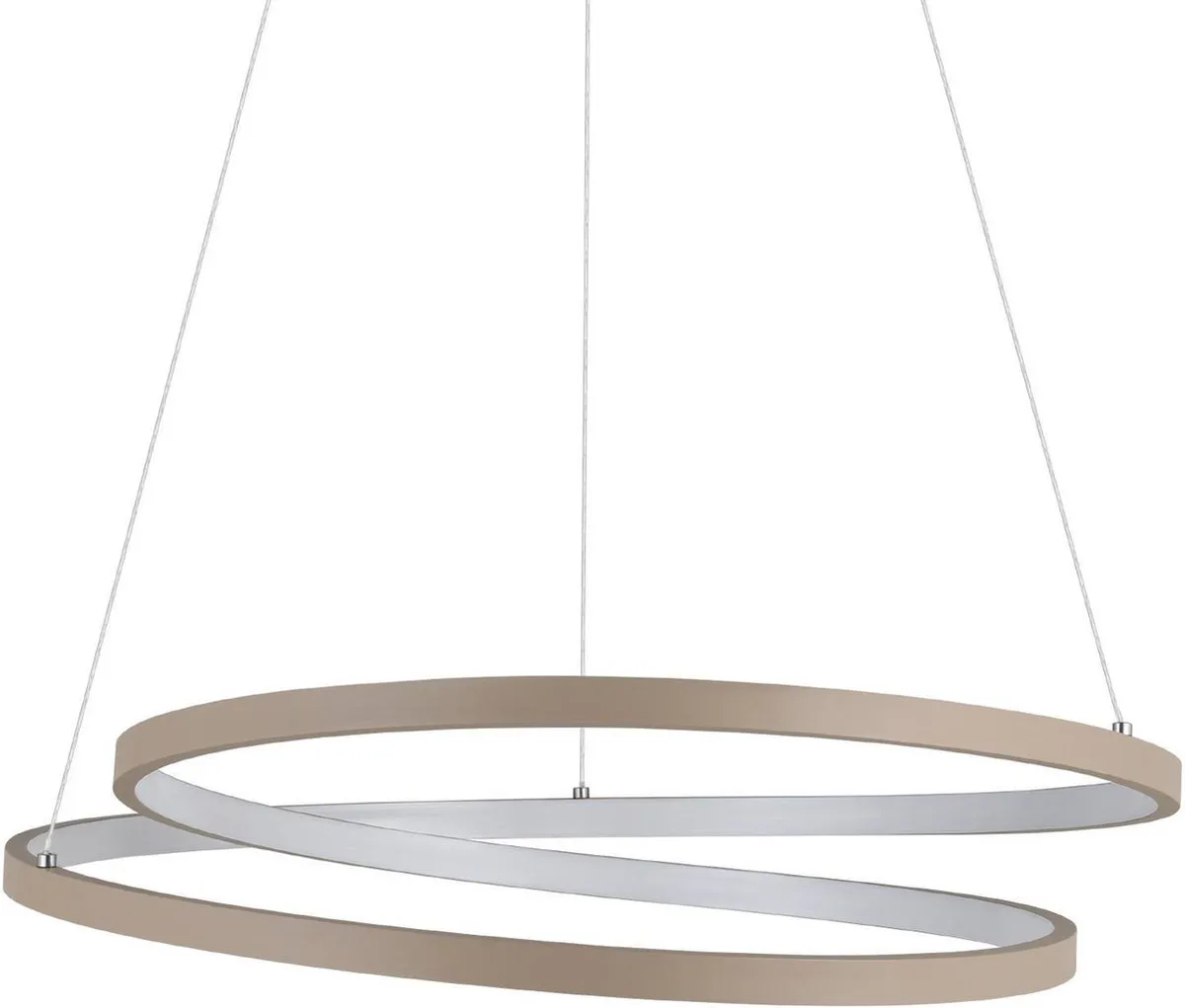 Eglo Ruotale Hanglamp Ø55cm - Zandkleur/Wit