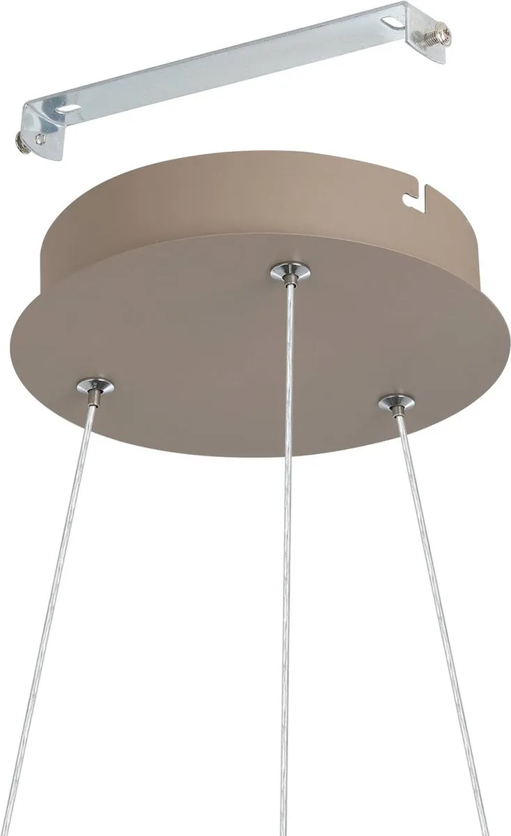 Eglo Ruotale Hanglamp Ø55cm - Zandkleur/Wit