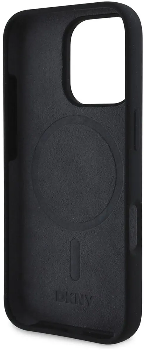 DKNY Liquid Silicone Arch Edition Hoesje iPhone 16 Pro Max - Zwart - afbeelding 6 van 6