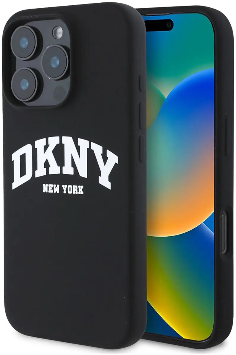 DKNY Liquid Silicone Arch Edition Hoesje iPhone 16 Pro Max