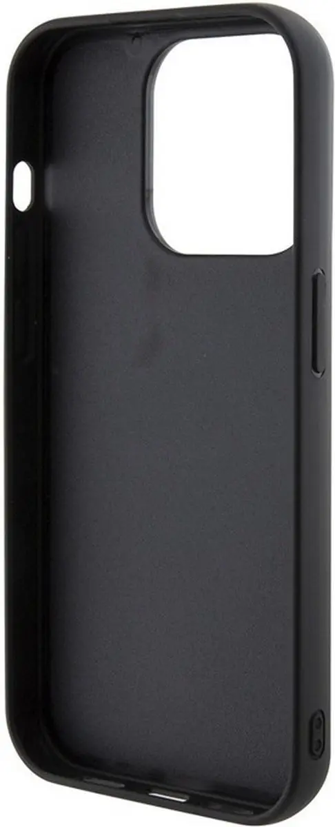 Guess Square Mirror Back Case iPhone 15 Pro Max - Zwart