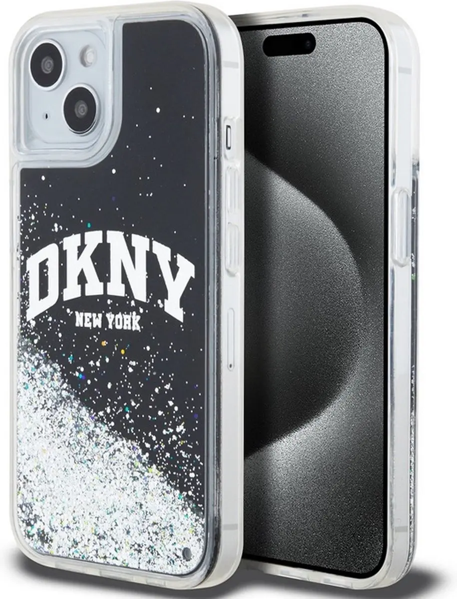 DKNY Liquid Glitter Arch Logo Back Case