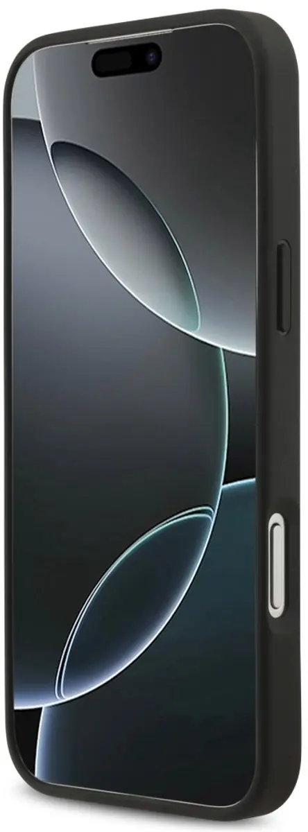 GUESS Case 4G Band Driehoek Logo MagSafe iPhone 17 Pro Max - Zwart