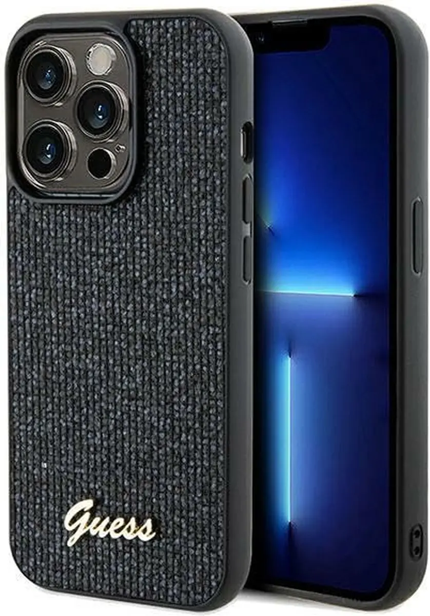 GUESS Square Mirror Back Case - iPhone 13 Pro - Zwart - afbeelding 6 van 6
