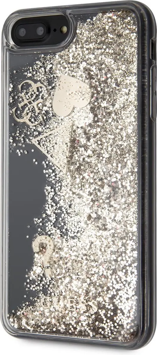 Guess Hearts Liquid Glitter Hoesje - iPhone 7/8/SE (2020) - S212-4
