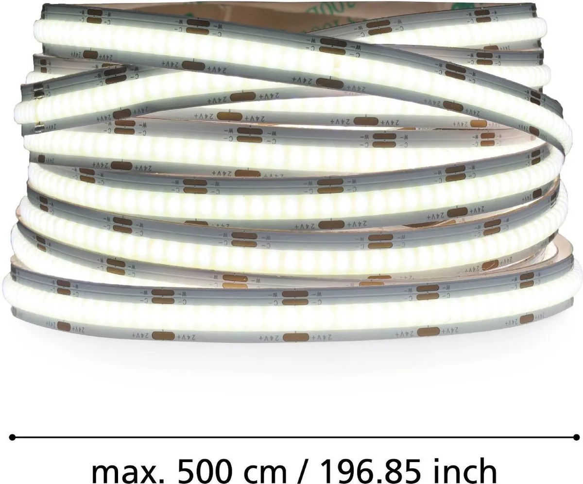 Eglo Cob Stripe LED Strip 500cm - Wit - Dimbaar