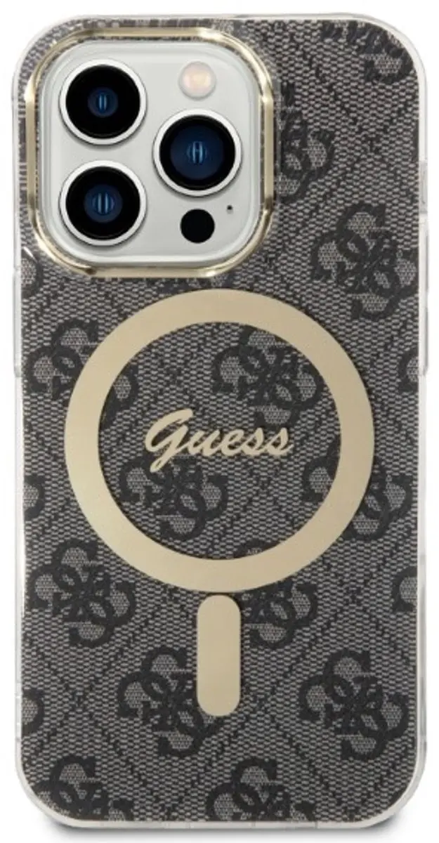 GUESS Hoesje iPhone 14 Pro Magsafe - Grijs