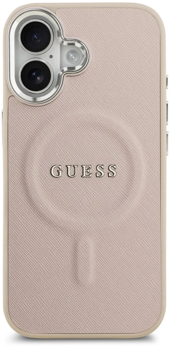 Guess PU Saffiano Backcover iPhone 17 - Roze - 14706