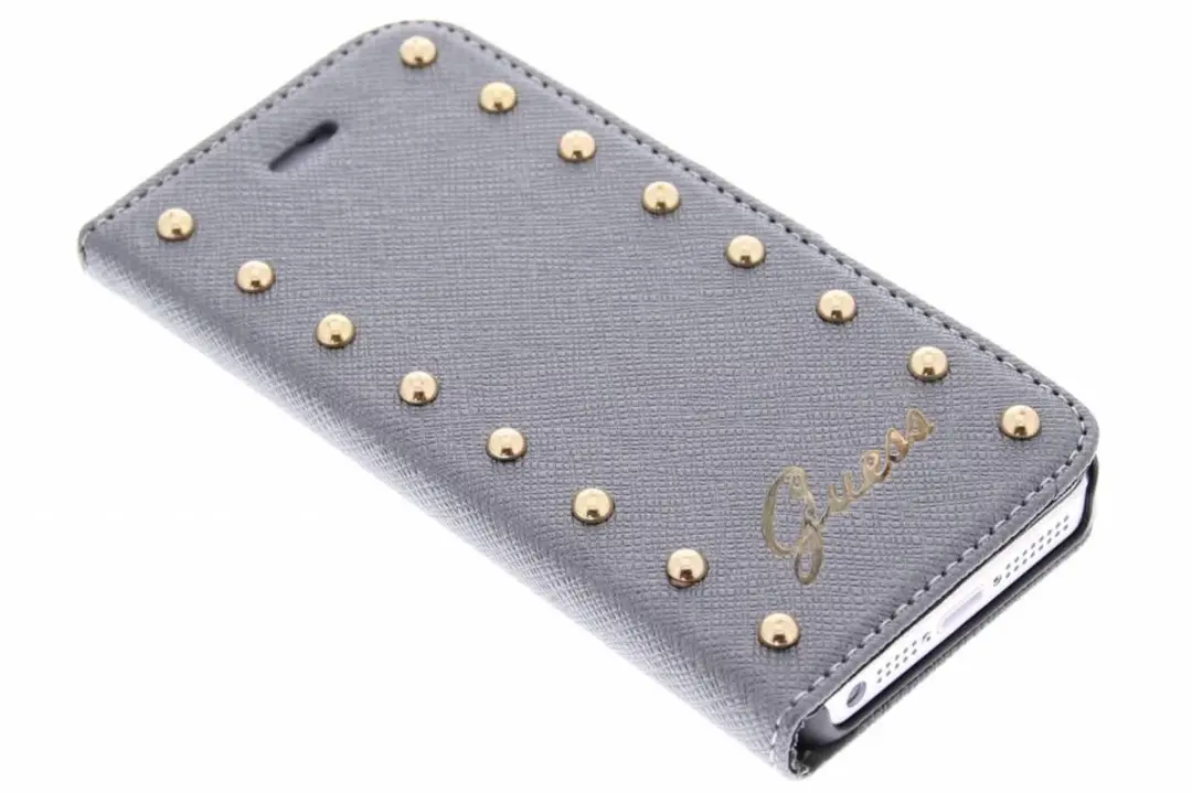 GUESS iPhone 5/5s/SE Hoesje 5G32731901 - Grijs Kunstleer