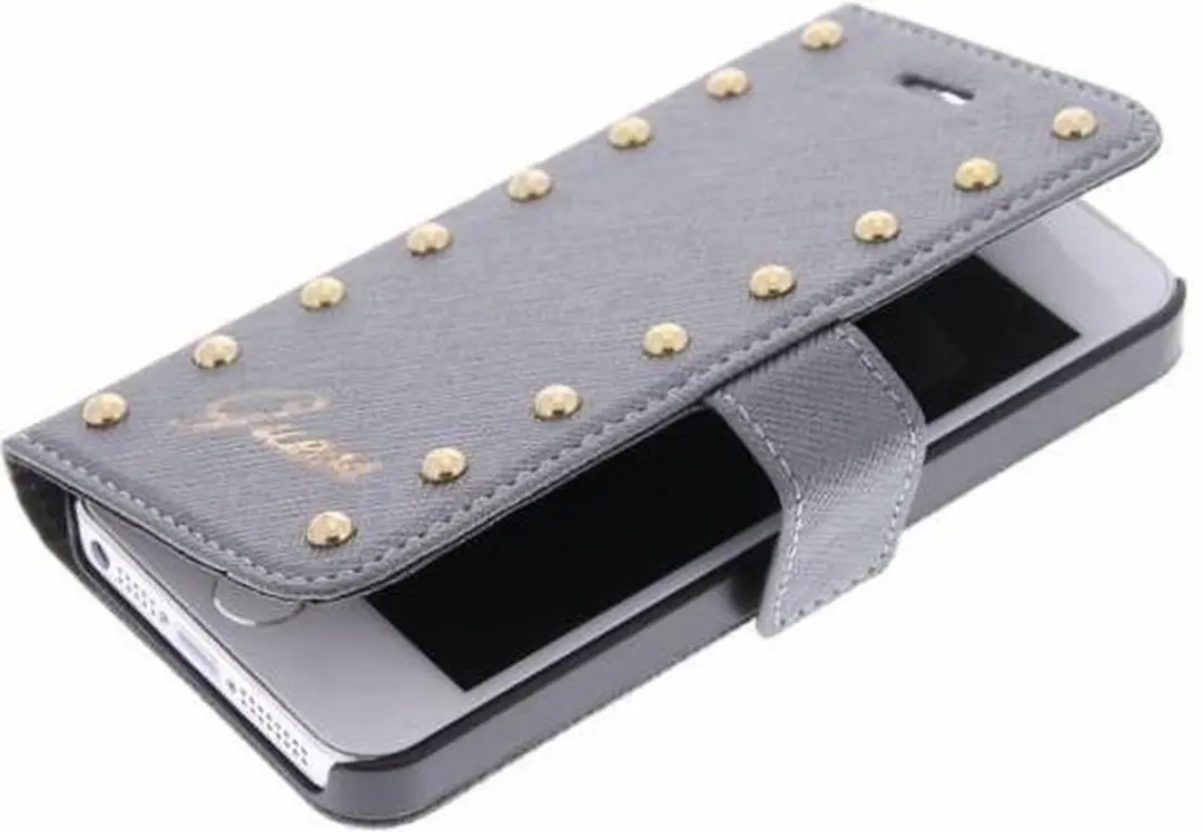 GUESS iPhone 5/5s/SE Hoesje 5G32731901 - Grijs Kunstleer