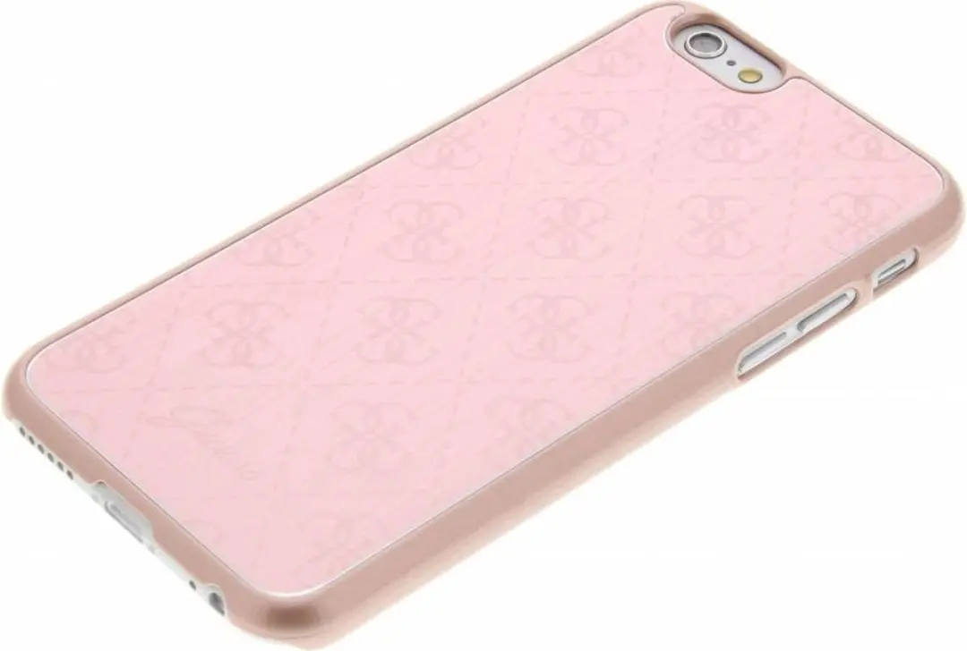 GUESS Aluminium Plate Hard Case iPhone 6/6s - 6G37435104 - Roze