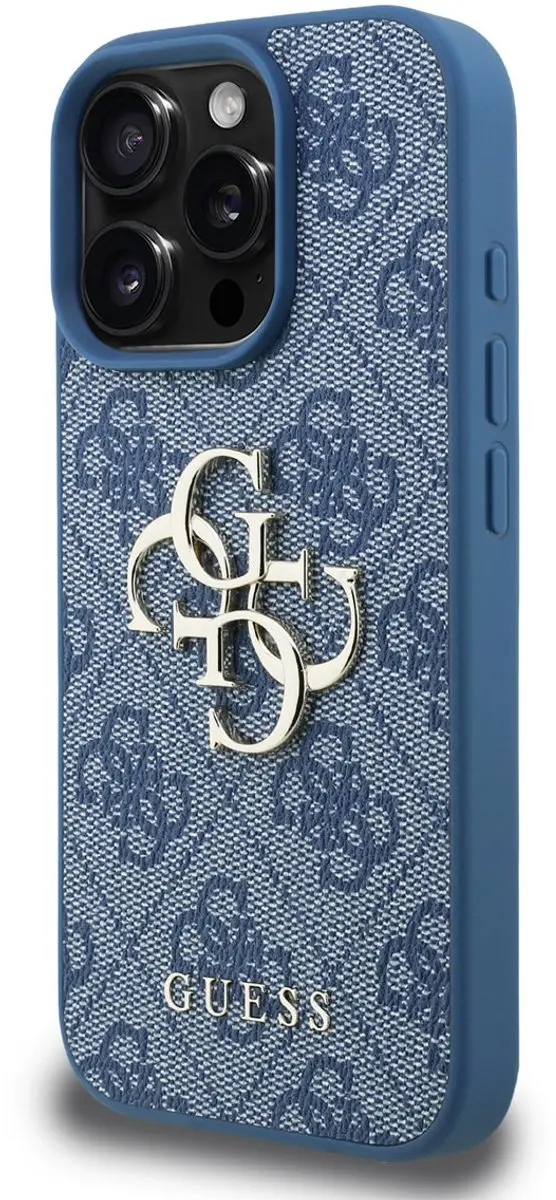 GUESS iPhone 16 Pro Hoesje - Blauw - 3666339526405