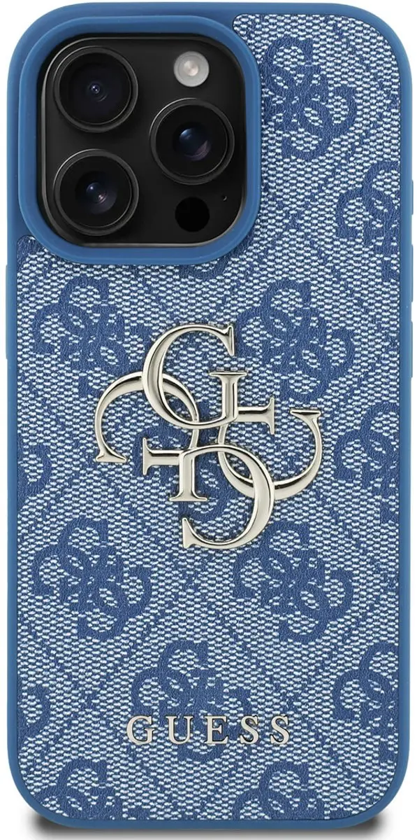 GUESS iPhone 16 Pro Hoesje - Blauw - 3666339526405