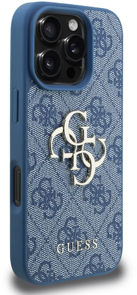 GUESS iPhone 16 Pro Hoesje - Blauw - 3666339526405